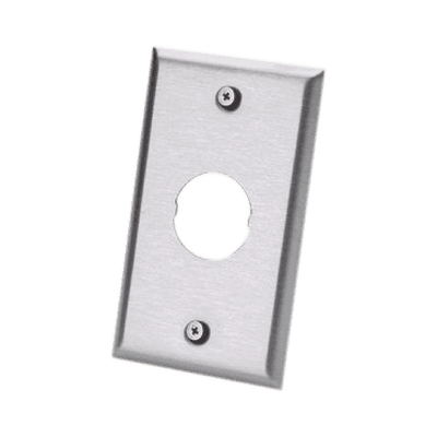 Placa de Pared IndustrialNet?, Para 1 Conector Industrial, de Acero Inoxidable