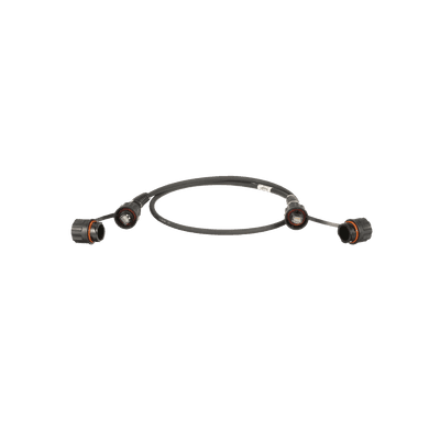 Patch Cord Cat6A IndustrialNet, Blindado S/FTP, Con Plug Industrial y Tapa en Cada Extremo, 1 Metro (3.28 Pies)
