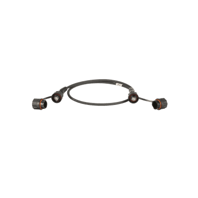 Patch Cord Cat6A IndustrialNet, Blindado S/FTP, Con Plug Industrial y Tapa en Cada Extremo, 5 Metros