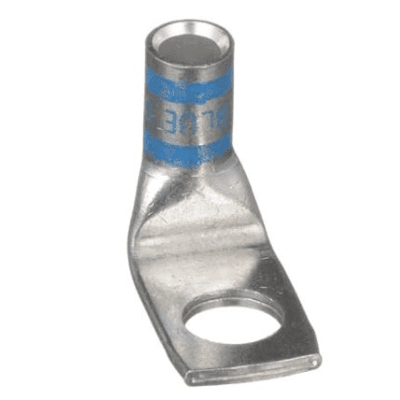Zapata de compresión LCAX6-38F-L a 90° grados para cal. 6 Awg, Barreno para tornillo prisionero de 3/8, 1 Pz