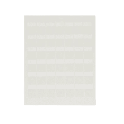 Hojas con 1000 Etiquetas Auto-Laminadas para Impresora Láser/Inyección de Tinta, para Cables de 4.1 a 6.6 mm (0.16 a 0.26 pulgadas) de Diámetro, Color Blanco