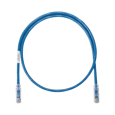 Cable de Parcheo UTP Categoría 6, con Plug Modular en Cada Extremo - 0.3 Metros (1 Pie) - Azul