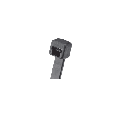 Cincho de Nylon 6.6 Pan-Ty™, 142mm largo x 2.5mm ancho, Color Negro, Exterior Resistente a Rayos UV, Paquete de 1000pz