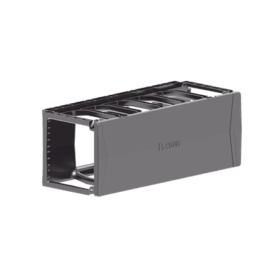 Organizador de Cables Horizontal PatchRunner™, Sencillo (Solo Frontal), Para Rack de 19in, 4UR