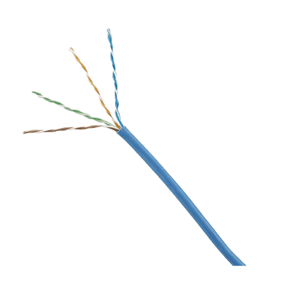 Bobina de Cable UTP 305 Metros (1000 Pies) de Cobre, TX5e, PanNet, Azul, Categoría 5e, 24 AWG, CMP (Plenum), de 4 Pares