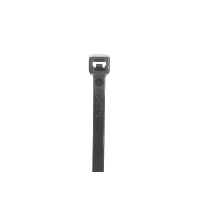 Cincho STRONGHOLD, 370 mm largo x 4.8mm ancho, Tensión 50 lb (222 N) Nylon 6,6 Color Negro, Paquete de 100 Piezas
