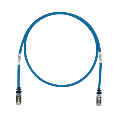 Patch Cord Cat6A, Blindado S/FTP, CM/LS0H, 20 Metros (65.62 Pies), Color Azul