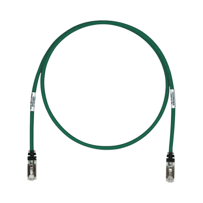 Patch Cord Cat6A, Blindado S/FTP, CM/LS0H, 7.62 Metros (25 Pies), Color Verde
