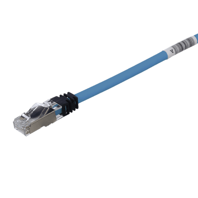 Patch Cord Cat6A, Blindado S/FTP, CM/LS0H, 2 Metros (6.56 Pies), Color Azul