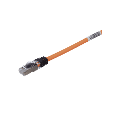 Patch Cord Cat6A, Blindado S/FTP, CM/LS0H, 2.13 Metros (7 Pies), Color Naranja