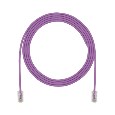 Cable de Parcheo UTP, Cat6A, 24 AWG, CM, Color Violeta, 6.71 Metros (22 Pies)