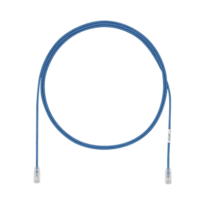 Cable de Parcheo UTP Cat6A, CM/LSZH, Diámetro Reducido (28AWG), Color Azul, 7.92 Metros (26 Pies)