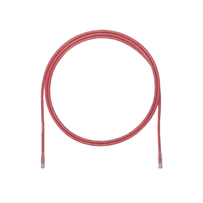 Cable de Parcheo UTP, Cat6A, 24 AWG, CM, Color Rojo, 5.18 Metros (17 Pies)