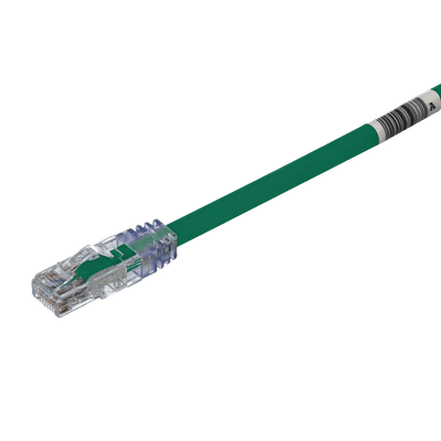 Cable de Parcheo UTP, Cat6A, 24 AWG, CM, Color Verde, 7.62 Metros (25 Pies)