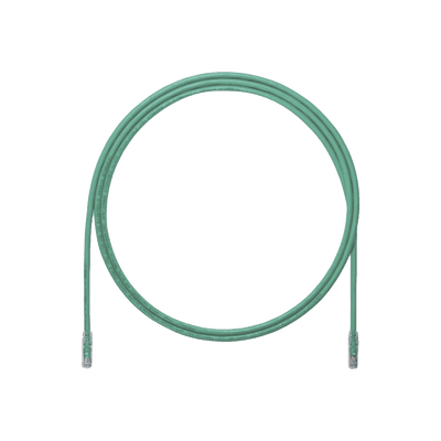 Cable de Parcheo UTP, Cat6A, 24 AWG, CM, Color Verde, 2.13 Metros (7 Pies)
