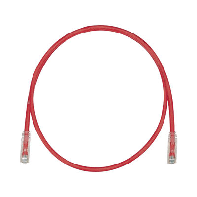 Cable de Parcheo TX6, UTP Cat6, 24 AWG, CM, Color Rojo, 4.88 Metros (16 Pies)