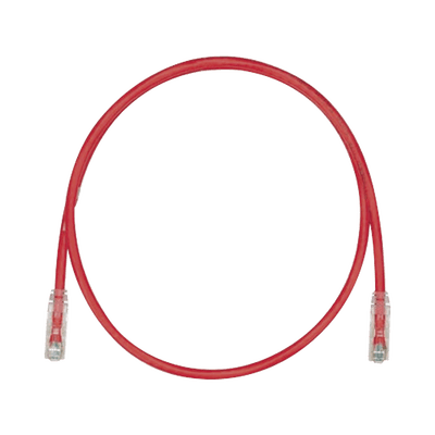 Cable de Parcheo TX6, UTP Cat6, 24 AWG, CM, Color Rojo, 0.91 Metros (3 Pies)