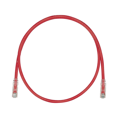 Cable de Parcheo TX6, UTP Cat6, 24 AWG, CM, Color Rojo, 1.52 Metros (5 Pies)