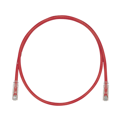 Cable de Parcheo UTP, Cat6A, 24 AWG, CM, Color Rojo, 21.34 Metros (70 Pies)