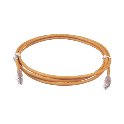 Cable de Parcheo TX6, UTP Cat6, 24 AWG, CM, Color Naranja, 2.13 Metros (7 Pies)