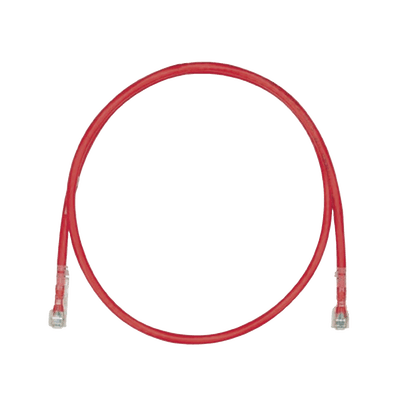 Cable de Parcheo TX6, UTP Cat6, 24 AWG, LSZH, Color Rojo, 8 Metros (26.25 Pies)