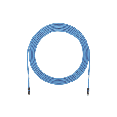 Cable de Zona U/UTP Cat6A, Con Plug Modular en Cada Extremo, Conductor 23 AWG Sólido, CMP (Plenum), 30.48 Metros (100 Pies), Color Azul