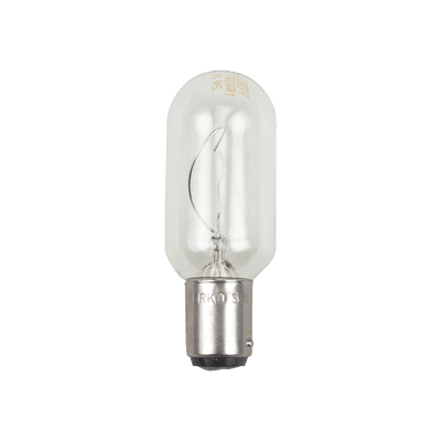 Bombilla transparente de 120 Vca / 30 W de doble contacto 