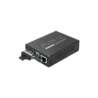 Convertidor de Medios 1000 Mbps UTP/Fibra Óptica Mono-Modo Hasta 20 Km, Conector SC