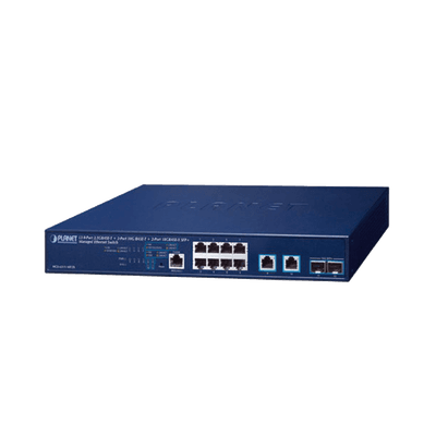 Switch Administrable Capa 3, 8 Puertos de 2.5G BASE-T, 2 Puertos de 10 G BASE-T, 2 Puertos SFP de 10 G