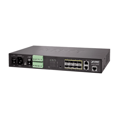 Switch Administrable L2, 8 puertos 100/1000X SFP, 2 puertos 10/100/1000T