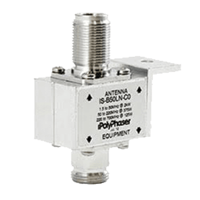 Protector Coaxial RF / 125-1000 MHz / 50 Ω / Conectores N Hembra / Bloqueo DC