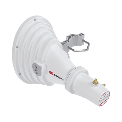 Antena Sectorial Asimétrica Starter Horn de 45º, 5150 - 5950 MHz, ganancia de 17 dBi, conexión directa con radios IS-5AC, PS-5AC y IS-M5, conexión RP-SMA