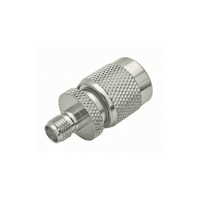 Adaptador en Línea, de Conector SMA Hembra a TNC Macho, Níquel/ Oro/ Teflón.