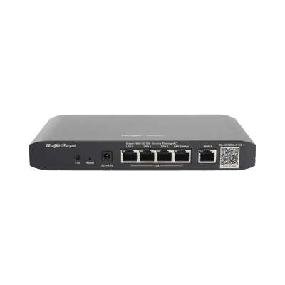 Router Balanceador con Función SD-WAN, PoE+ hasta 54 Watts, Hasta 2 Servicios de Internet y hasta 100 clientes con desempeño de 600 Mbps