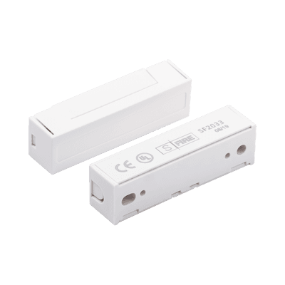 Contacto Magnético para Puertas y Ventanas / GAP 30 mm (1.18 in) / Blanco / Switch NC / 12 VCC