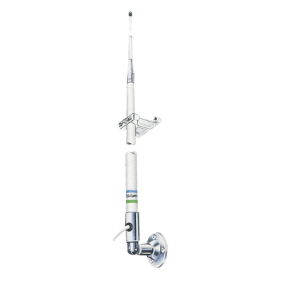 Antena Marina VHF Para Embarcación / Ganancia de 9 dB / Potencia de Entrada de 50 Watts / Incluye Cable Coaxial RG-58 de 20 Pies 
