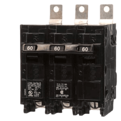 Interruptor automático atornillable tipo BL 3 polos, 60 amp.