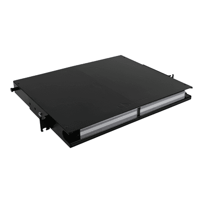 Distribuidor de Fibra Óptica de Alta Densidad LigthVerse *Plus* Para Rack de 19 Pulgadas, Acepta 4 Placas Plug and Play, Hasta 96 Fibras, 1 UR