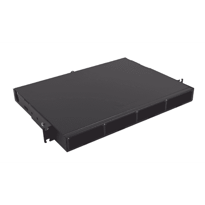 Distribuidor de Fibra Óptica de Alta Densidad LigthVerse *Core* Para Rack de 19 Pulgadas, Acepta 4 Placas Plug and Play, Hasta 96 Fibras, 1 UR