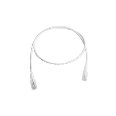 Patch Cord MC5 Modular Cat5e UTP, CM/LS0H, 1.52 Metros (5 Pies), Color Blanco, Versión Bulk (Sin Empaque Individual)