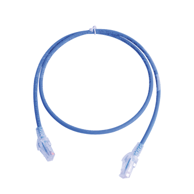 Patch Cord MC6 Modular Cat5e UTP, CM/LS0H, 3.05 Metros (10 Pies), Color Azul, Versión Bulk (Sin Empaque Individual)
