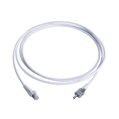 Patch Cord TERA Cat5e 10/100BASE-T, de 2 Pares y Conector Modular, LS0H, Color Blanco, 3 Metros (9.84 Pies)