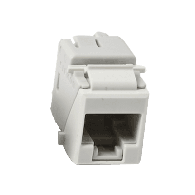 Jack Ultramax Cat6A, UTP, Tipo Keystone, Color Blanco, Punch Down