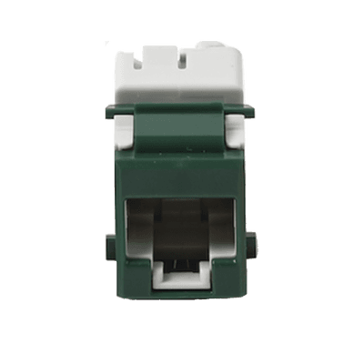 Jack Ultramax Cat6A, UTP, Tipo Keystone, Color Verde, Punch Down