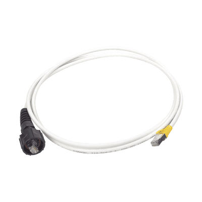 Patch Cord Reforzado Industrial (Ruggedized), Cat6A Blindado S/FTP, CM/LS0H, 2.13 Metros (7 Pies)