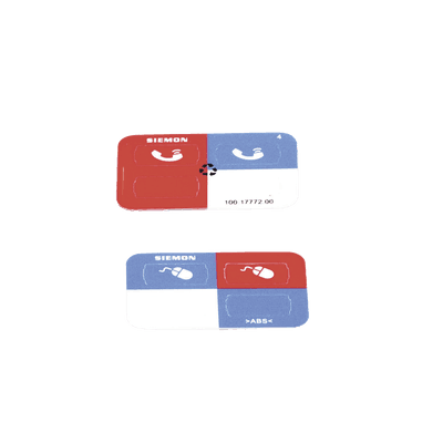Icono Ultramax para Identificación de Jacks, Color Azul, Bolsa con 100 Piezas