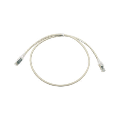 Patch Cord Z-MAX Cat6A S/FTP, CM/LS0H, 3ft, Color Gris, Versión Bulk (Sin Empaque Individual)