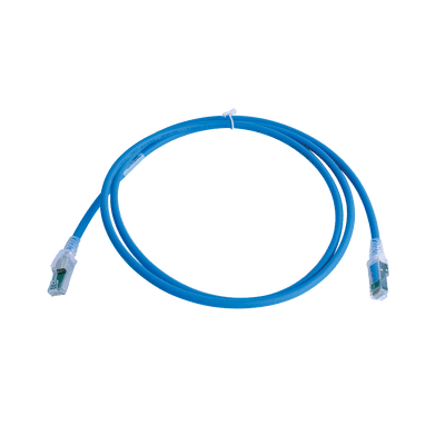 Patch Cord Z-MAX Cat6A S/FTP, CM/LS0H, 5ft, Color Azul