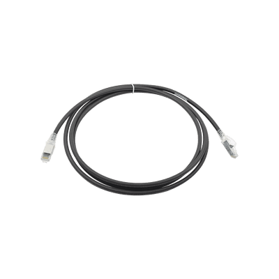 Patch Cord Z-MAX Cat6A S/FTP, CM/LS0H, 7ft, Color Negro, Versión Bulk (Sin Empaque Individual)
