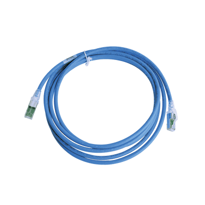 Patch Cord Z-MAX Cat6A S/FTP, CM/LS0H, 15.24 Metros (50 Pies), Color Azul
